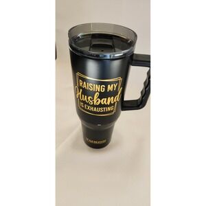 Yukon Outfitters Raising My Husband Is Exhausting Fit 40 Ounce Tumbler‎ NWT